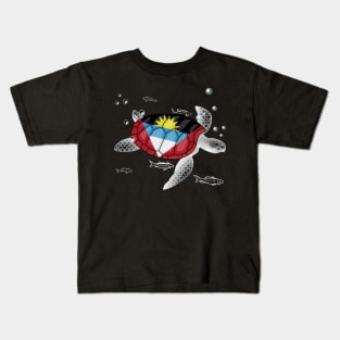 Antigua and Barbuda Turtle Kids T-Shirt